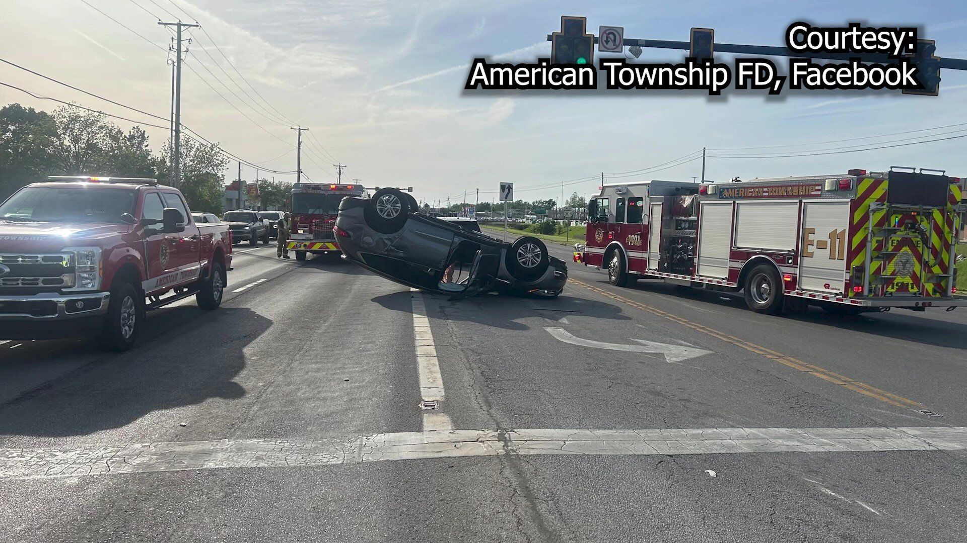 Driver injured, another flees scene after American Township crash